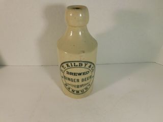 Vintage Stoneware F.  T.  Kilby & Co.  Ginger Beer Bottle,  Banbury,  England