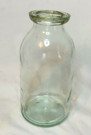 Vintage Aqua Half Gallon Wax Seal Sealer Fruit Jar Canning Jar Doc 2 11