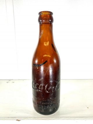 1915 Middlesborough Ky Amber Kentucky Coca Cola Straight Side Bottle Root