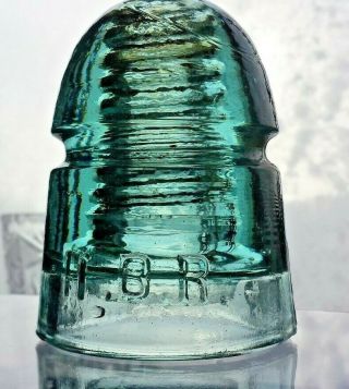 Scarce Hudson Bay Railway Telegraph Glass Aqua Insulator