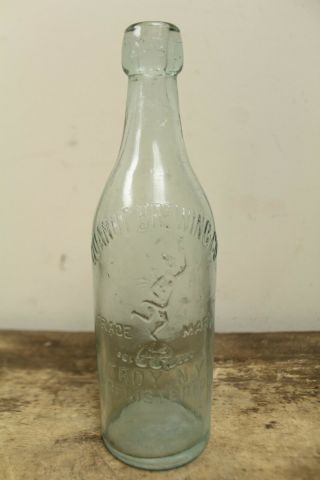 Antique Quandt Brewing Co.  Beer Glass Bottle Troy Ny