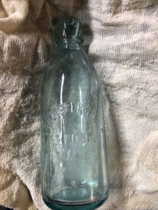 Antique Bottle Hutchinson Soda Schlieper & Graf St Louis Mo