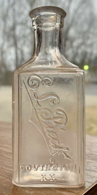 Covington Kentucky Ky Pharmacy Drug Store Bottle Antique 1890’s