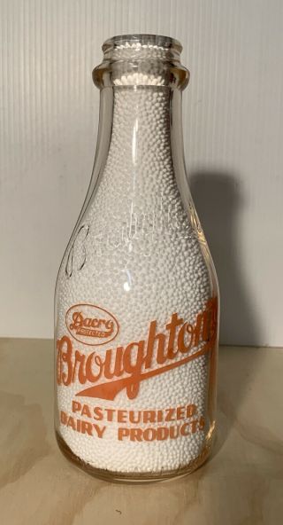 Trpq Brought’s Pasteurized Dairy Products Milk Bottle - Marietta,  Oh