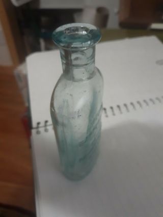Vintage Glass Bottle Thomas A.  Edison " Special Battery Oil " Early 1900s?
