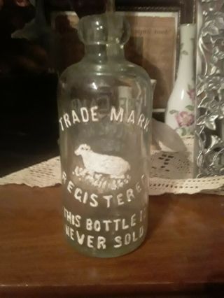 Old Hutch Hutchinson Soda Bottle The Lamb Bottling Co Chicago Il Embossed Lamb
