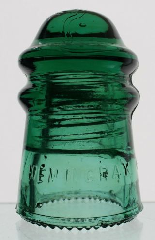 Dark Green Cd 106 Hemingray No 9 Glass Insulator