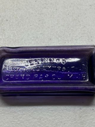 Antique 1900s Purple Jenning’s Flavoring Extract Co Grand Rapids,  Michigan
