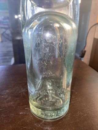 J.  Roberts Castleford Bottle Embossed With Cobalt Blue Marble Codd’s Patent 2