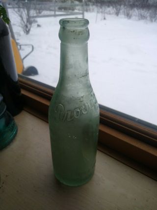 Provost Antique Soda Bottle W.  C.  B.  Salem Mass,  Embossed Witch Rare,  Cool