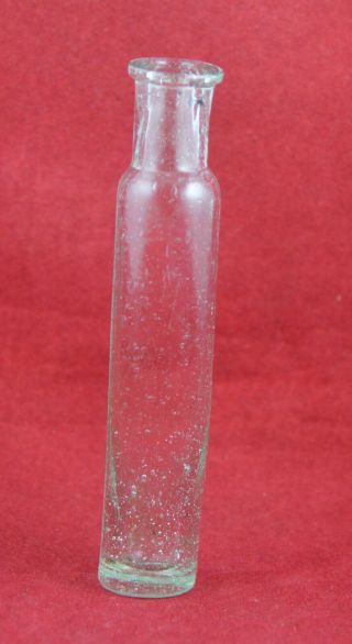 Antique German Medicine Apothecary Bottle Glass 19th Century
