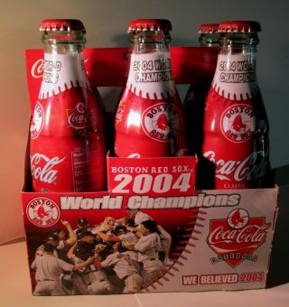 2004 Boston Red Sox - World Series Champions - Commemorative 6 Pack Bottle - Ful
