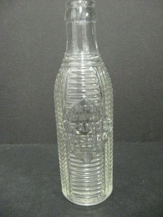 Vintage Orange Crush Clear Ribbed Bottle July 20,  1920 O C Beverages Co