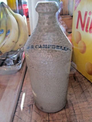 Antique (ca 1850) D R Campbell Stoneware Bottle