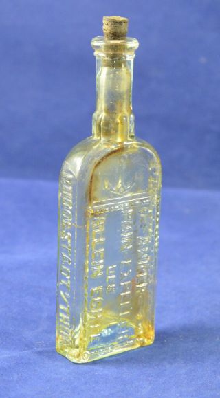 Antique German Medicine Apothecary Bottle Glass Anker Richter Pain Expeller