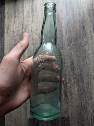 A Schreiber Brewing Co.  Buffalo,  Ny Antique Beer Bottle Blue Glass Rare Vintage