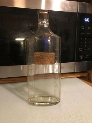 Vintage E.  F Leonard & Co.  Springfield Mass.  3xxxll Drug Bottle