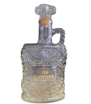 Vintage Old Forester Kentucky Bourbon Whiskey Bottle Decanter 1950 