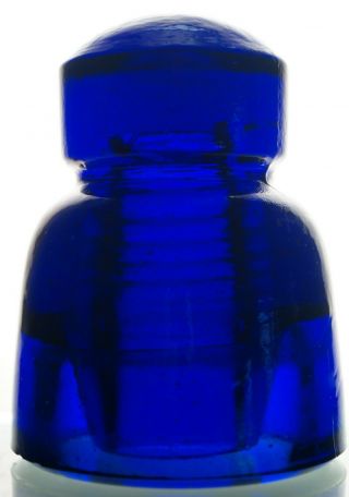" 1 " Cobalt Blue Glass Insulator Cd 565.  1 Made In Ussr Soviet Russian