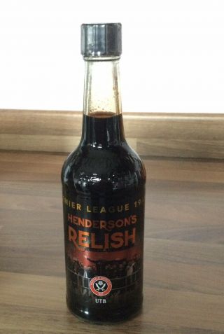 Henderson’s Relish Sheffield United Football Collectible Limited Edition Bottle