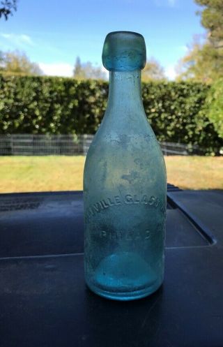 Dyottville Glass Philad.  A Old Blob Top Soda Bottle