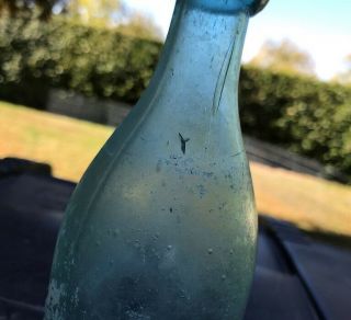 DYOTTVILLE GLASS PHILAD.  A OLD BLOB TOP SODA BOTTLE 3