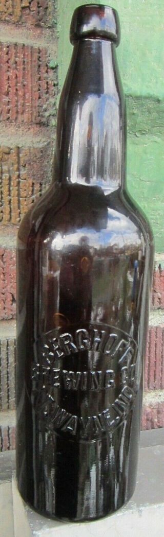 Berghoff Brewing Co Ft Wayne Indiana Blob Tool Top Pre Prohibition Beer Bottle