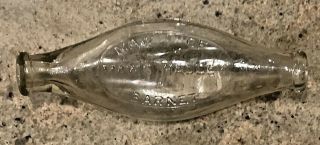 Vintage Maws Hadley Glass Baby Feeder Bottle - Double Ended Boat Shapped 710