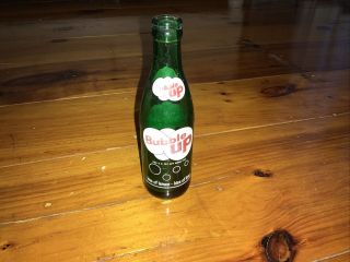 1921 Vintage Bubble Up Green 7oz Soda Bottle Coca Cola Bottling Company