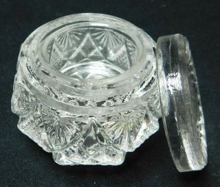 Vintage Ponds Extract Cream Small Glass/crystal Jar With Lid