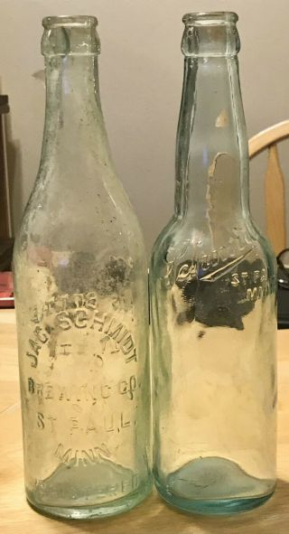 2 Antique Schmidt Bottles St.  Paul Mn