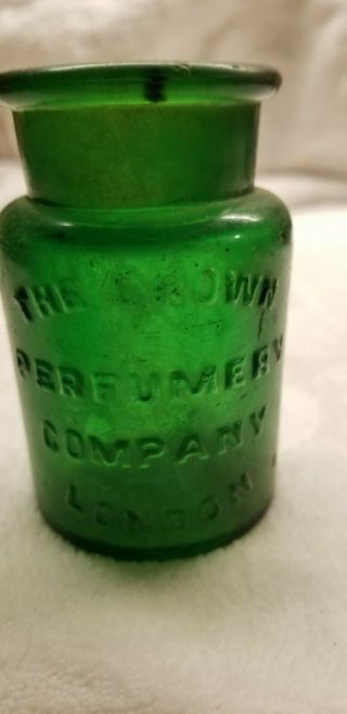 Old Emerald Green The Crown Perfumery Company London