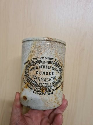 Vintage C1900s 2lb Size James Keiller & Sons Dundee Marmalade Pot/jar.