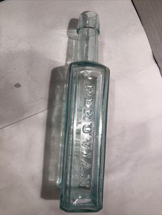 Vintage N.  L.  Clark & Co.  Peruvian Syrup Medicine Bottle 8” 1880 - 90’s 3