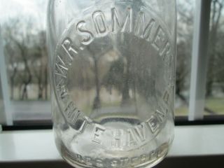 Milk Bottle W.  R.  Sommers White Haven Pa