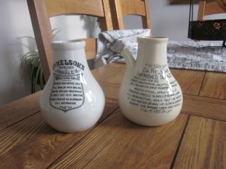 Pair Stoneware Dr Nelson 