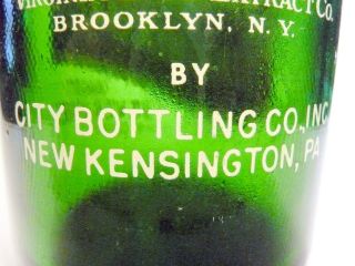 vintage ACL Soda Bottle: VIRGINA DARE of KENSINGTON,  PA - 32 OZ VINTAGE ACL 3