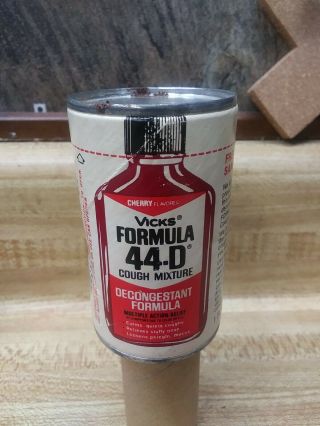 Vintage Vicks Formula 44d Cough Syrup Sample Trial Medicine Never Opened (bb)