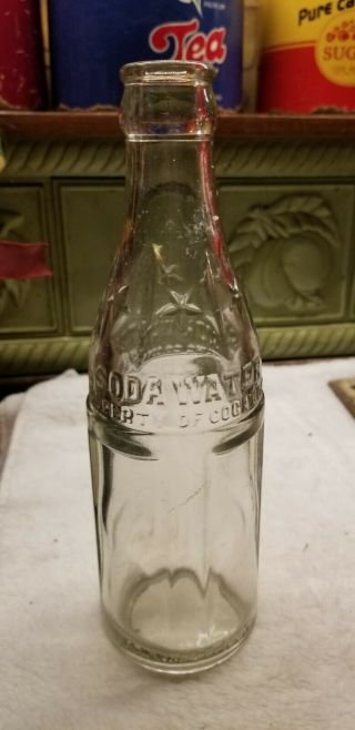 Property Of Coca Cola Soda Water Embossed Stars Chattanooga TN 2