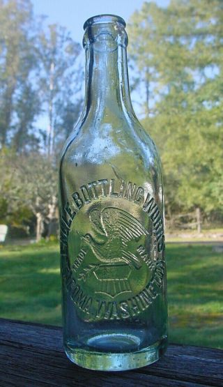 Western " Eagle / Bottling / Tacoma Washington " Soda Water Bottle.