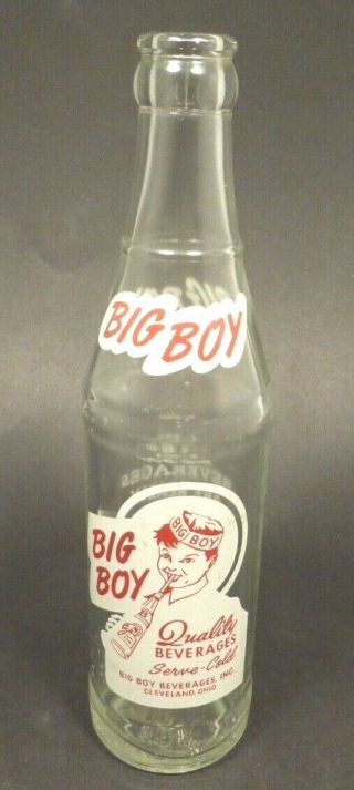 vintage ACL Soda Bottle: BIG BOY of CLEVELAND,  OHIO - 9 oz ACL 2