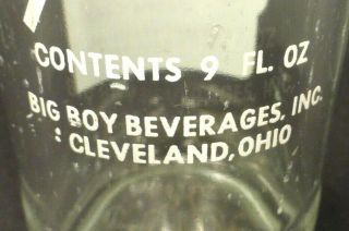 vintage ACL Soda Bottle: BIG BOY of CLEVELAND,  OHIO - 9 oz ACL 3