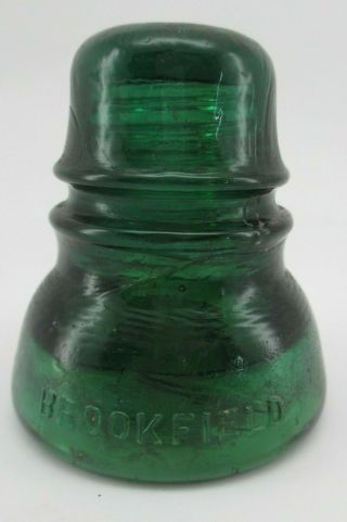 Glass Insulator Brookfield Emerald Green