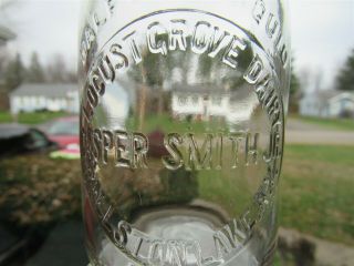 Rehp Milk Bottle Locust Grove Dairy Casper Smith Jr Ballston Lake Ny Saratoga Co