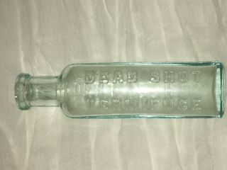 Small Medicine Bottle Dr.  H.  F.  Perry’s Dead Shot Vermifuge 4 " X1.  25 " Late 1800’s