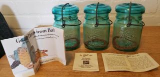 Set Of (3) Ball Ideal Jars Bicintennial Celebration 1776 / 1976.  Pint Jars With