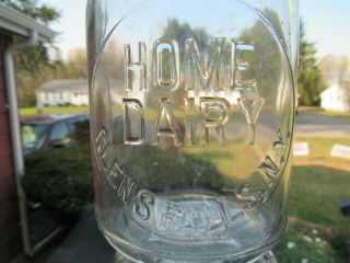 Trep Milk Bottle Home Dairy Farm Glens Falls Ny Warren County 1930