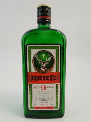 EMPTY JAGERMEISTER 750 ML GREEN GLASS BOTTLE WITH CAP Holiday Craft Projects 2
