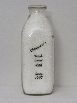 Sspq Milk Bottle Choiniere Dairy Webster Ma Worcester County 1969 Baby Crying