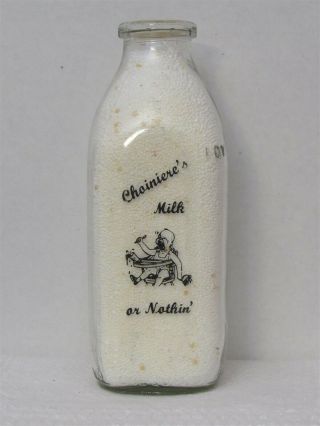 SSPQ Milk Bottle Choiniere Dairy Webster MA WORCESTER COUNTY 1969 Baby Crying 2